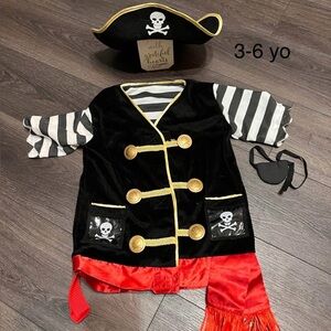 Melissa & Doug Pirate kids boys girls costume size 3-6 years. Disney cruise